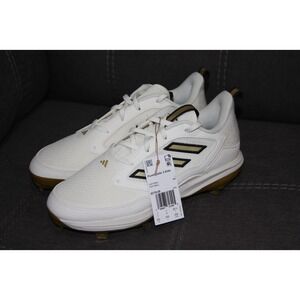adidas White and Gold Athletic Shoes